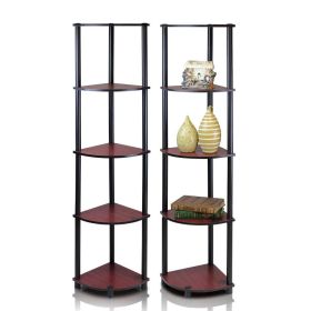 Turn-N-Tube 5-Tier Corner Multipurpose Display Shelves, Set of 2