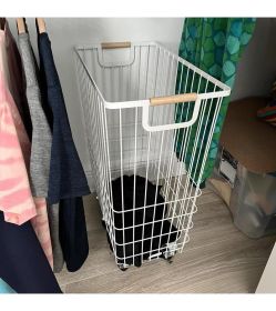 Wire Rolling Laundry Hamper - Brightroom