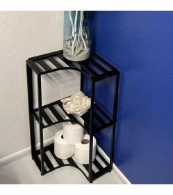 Small Space Storage Cabinet Black Metal - Brightroom