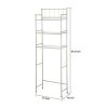 4 Piece Steel Satin Nickel Bath Shelves Set 15 lb Capacity per Shelf for Adult - Teen Ages