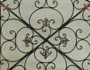 Traditional 3 Panel Metal Fire Screen With Filigree Design, Bronze, Black