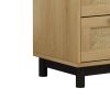 30.31"3-Drawers Storage Cabinet Rope Woven Drawer,for Bedroom,Living Room,Dining Room,Hallways