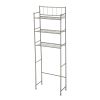 4 Piece Steel Satin Nickel Bath Shelves Set 15 lb Capacity per Shelf for Adult - Teen Ages