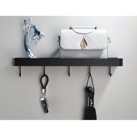 Bathroom Towel Rack with Hook and Rod Apace Aluminum Shelf (size: shelve+hook-40cm)