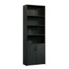 Traditional 5 Shelf Bookcase with Doors