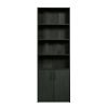 Traditional 5 Shelf Bookcase with Doors